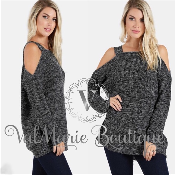 ValMarie Sweaters - Grey marked Knit sweater